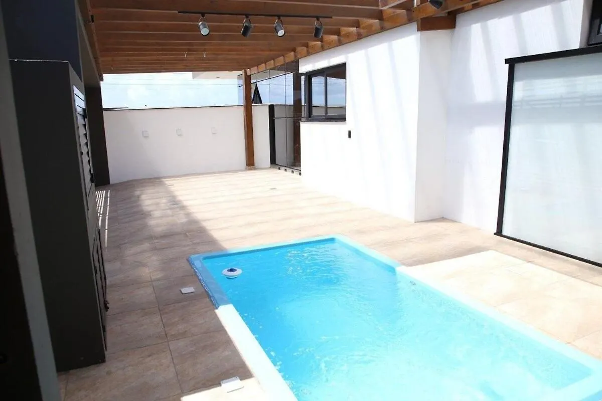 Apto Pe Na Areia Com Piscina Privativa 因比图巴